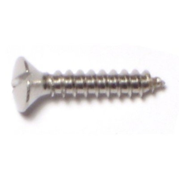 Midwest Fastener Sheet Metal Screw, #6 x 3/4 in, 18-8 Stainless Steel Oval Head Slotted Drive, 30 PK 62413